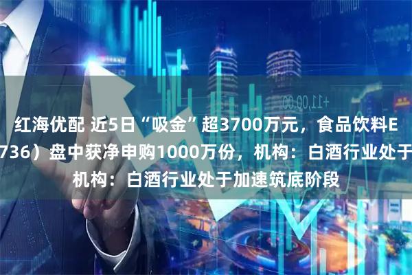 红海优配 近5日“吸金”超3700万元，食品饮料ETF天弘（159736）盘中获净申购1000万份，机构：白酒行业处于加速筑底阶段