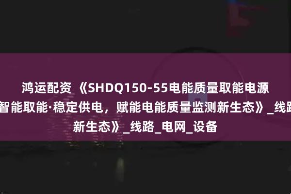 鸿运配资 《SHDQ150-55电能质量取能电源：宽压高效·智能取能·稳定供电，赋能电能质量监测新生态》_线路_电网_设备